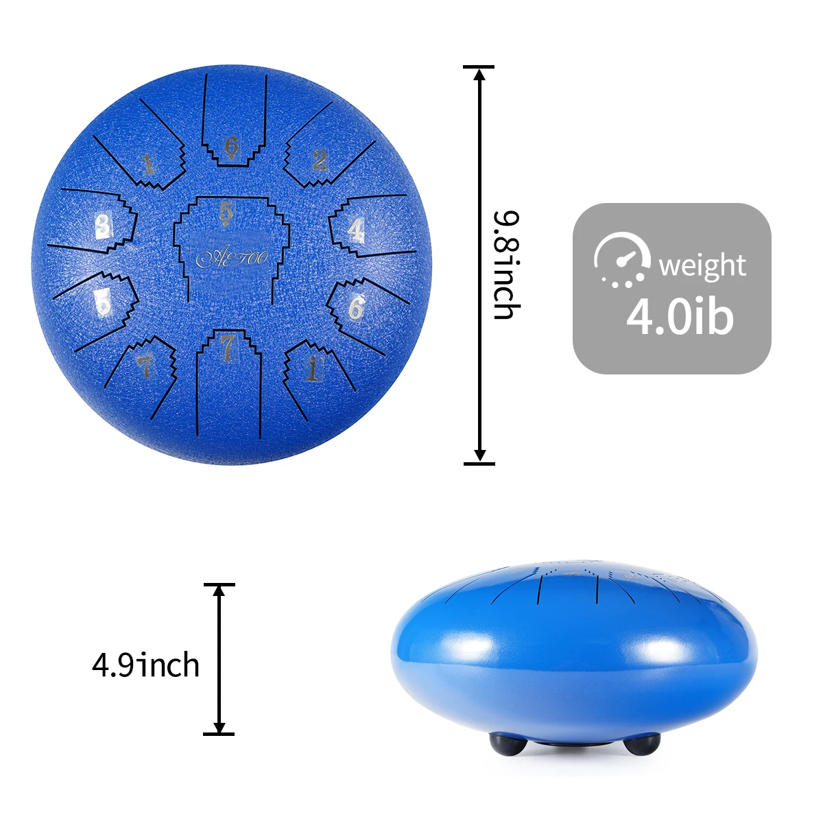 
Percussion musical instruments empty steel tongue drum hot sale on Amazon 