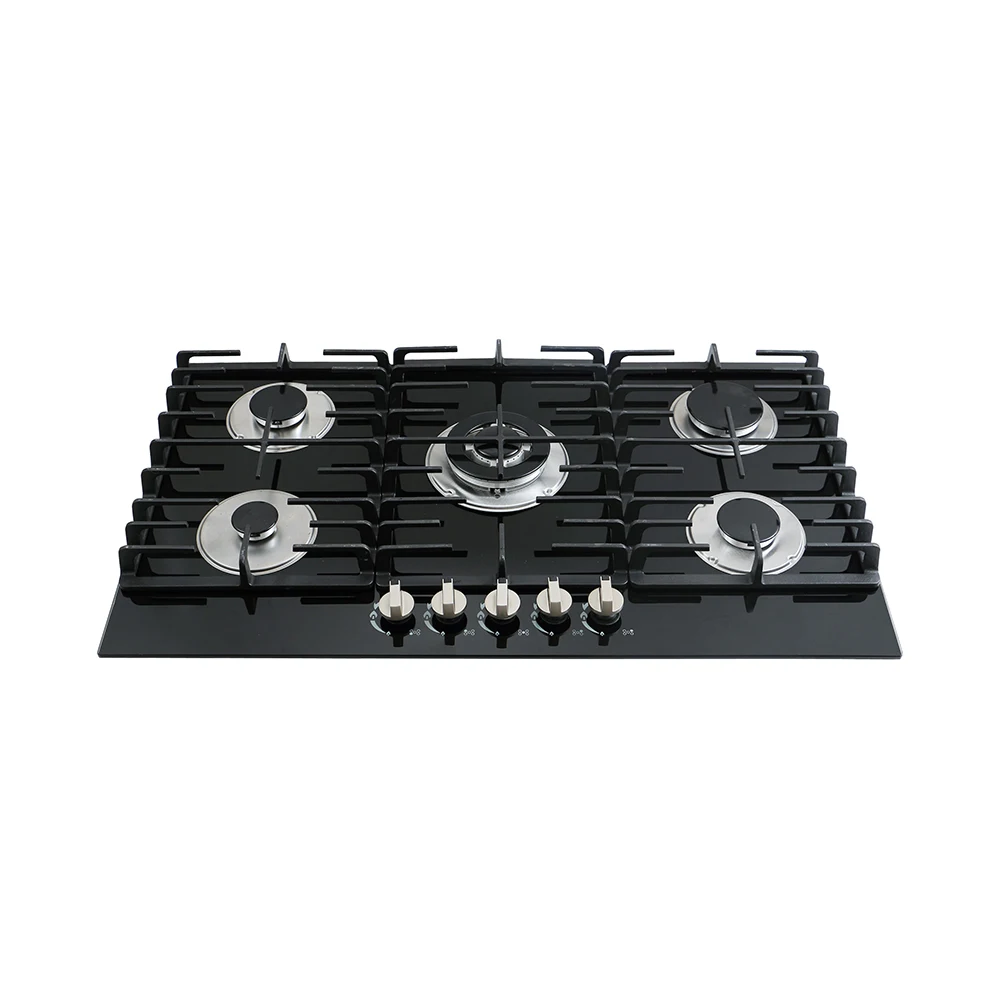 Gas Cooktop Built-in 5 Burners Stovetop LPG/NG Convertible Gas Stove Dual Fuel Gas Hob