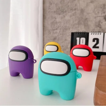  Популярная игра среди нас для Airpods милый чехол 3D Мягкий силиконовый наушников 1/2 Case