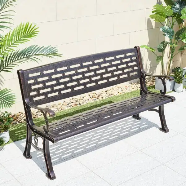 Outdoor table and chair courtyard leisure outdoor terrace combined garden outdoor cast aluminum iron waterproof balcony furnitur