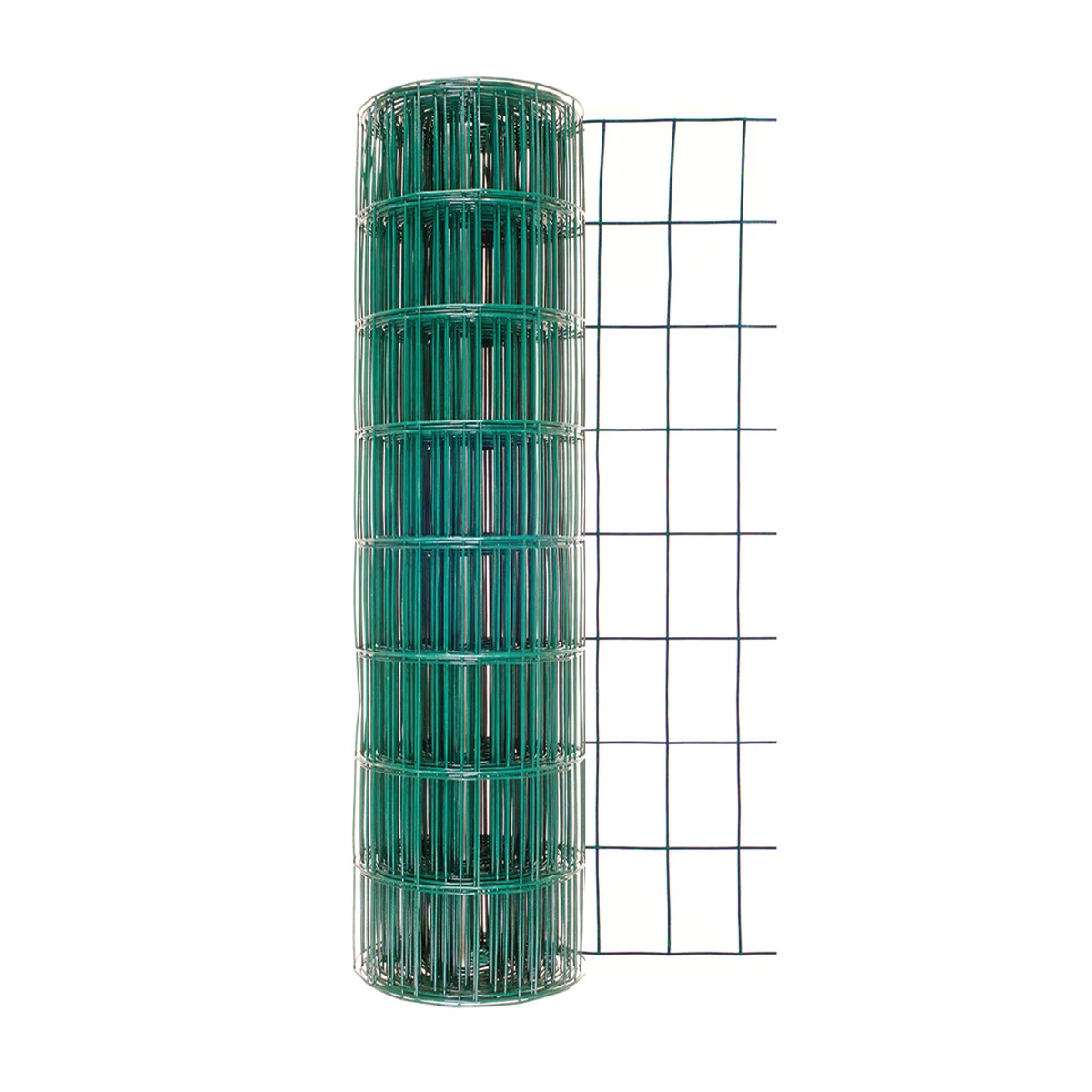 Green PVC Coated Welded Wire Mesh Plastic Fencing Metal Frame