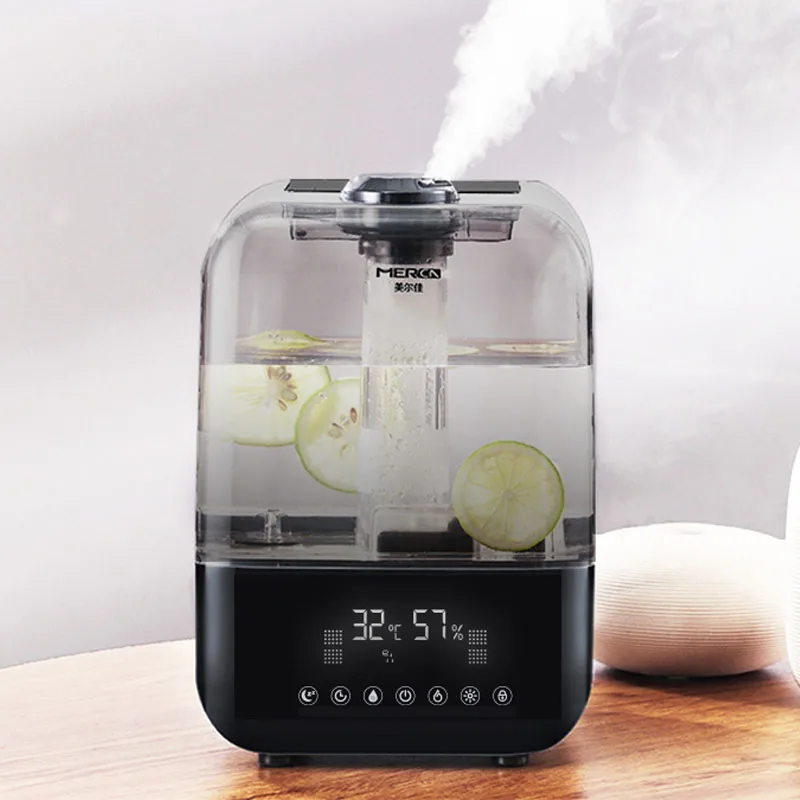 Super Quiet Ultrasonic 5L Large Top Fill 360 Nozzle Lasts Up to 30 Hours Air Humidifiers for Babies