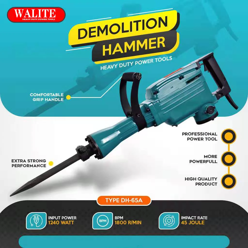 Hot Sale 65mm hammer Drill Machine,High Power 1050W hammer Drill