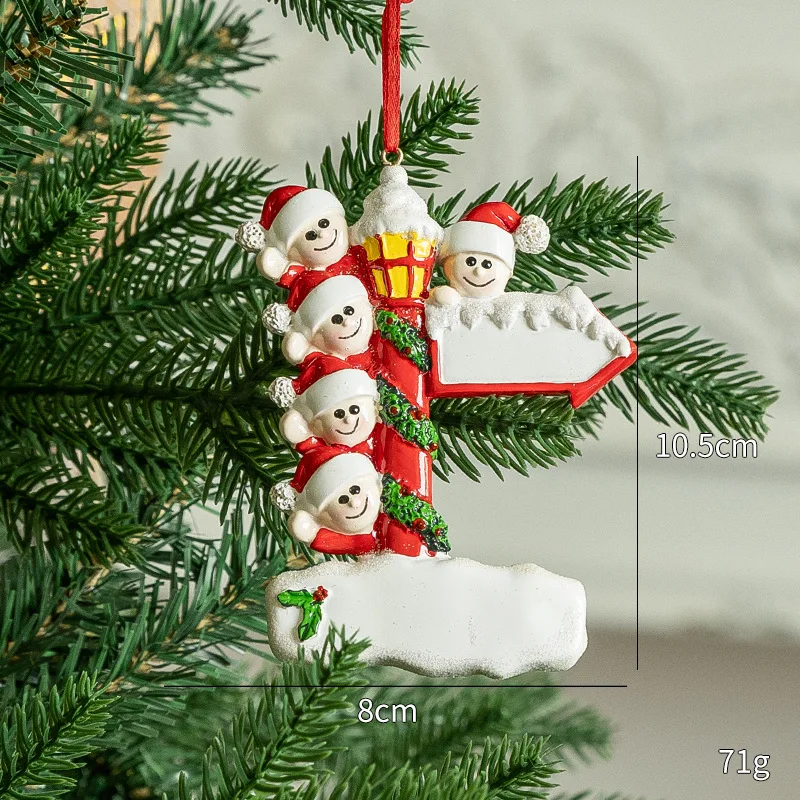 Креативная паста игрушки из смолы DIY Рождественский орнамент кулон святая Рождественская елка украшения