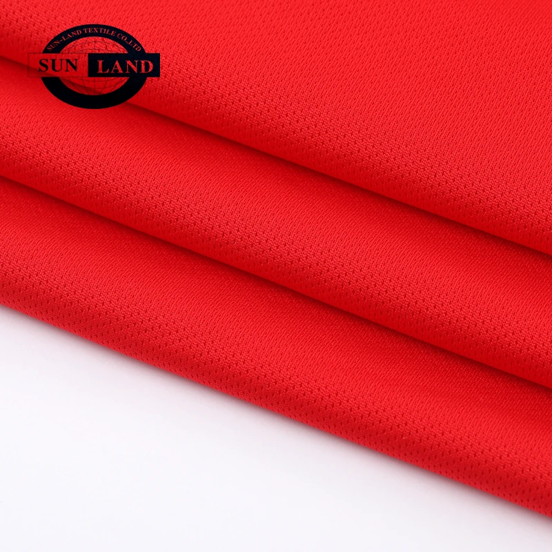 T-shirt Clothing Uniform 100% Polyester Micro Breathable Eyelet Mesh Fabric for Sportswear