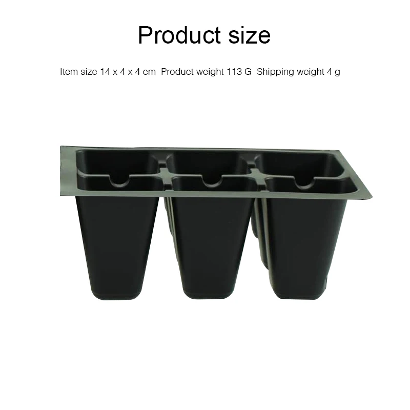 
10-Pack Seed Trays Plastic Vegetables Hydroponics Seedling Starter Trays 