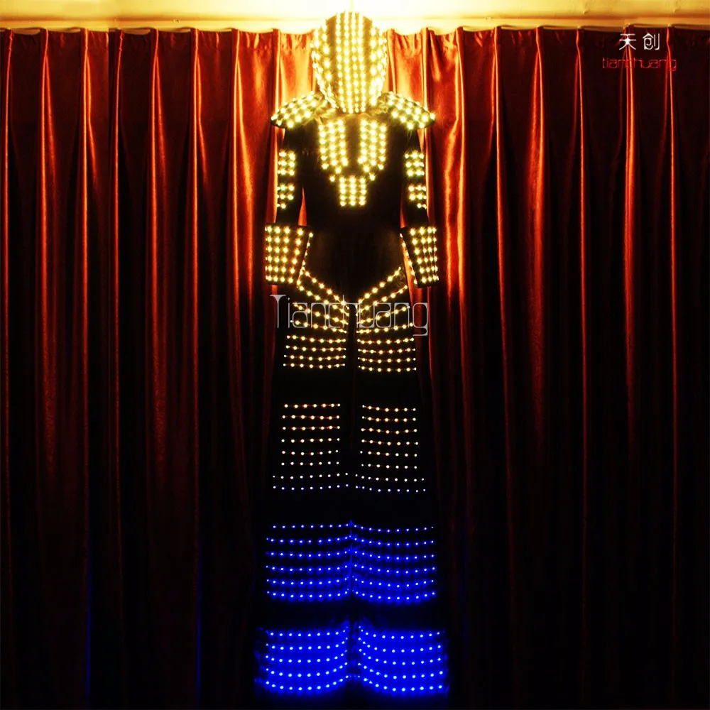  Software Control Robot Co2 led costume giant LED stilt walker for circus stage performance Led