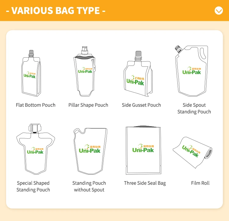 Custom Printing Logo 100ml 200ml 250ml 350ml 500ml Korean Stand-up Drink Bags Aluminum Foil Plastic Juice Milk Packaging Pouch