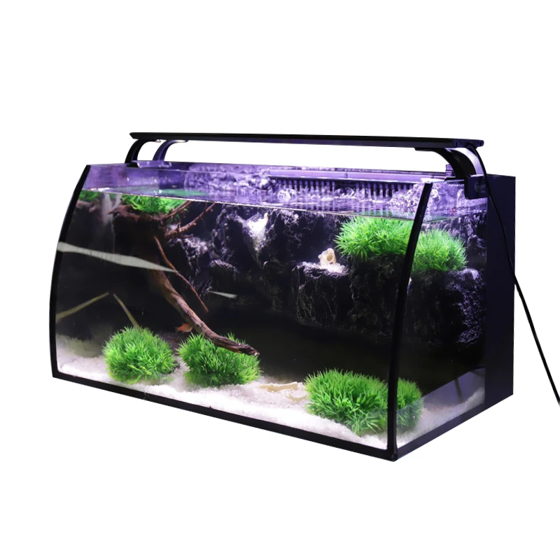 8 Gallon(30L) hygger Aquarium Fish Tank with Water Pump & LED Lamp