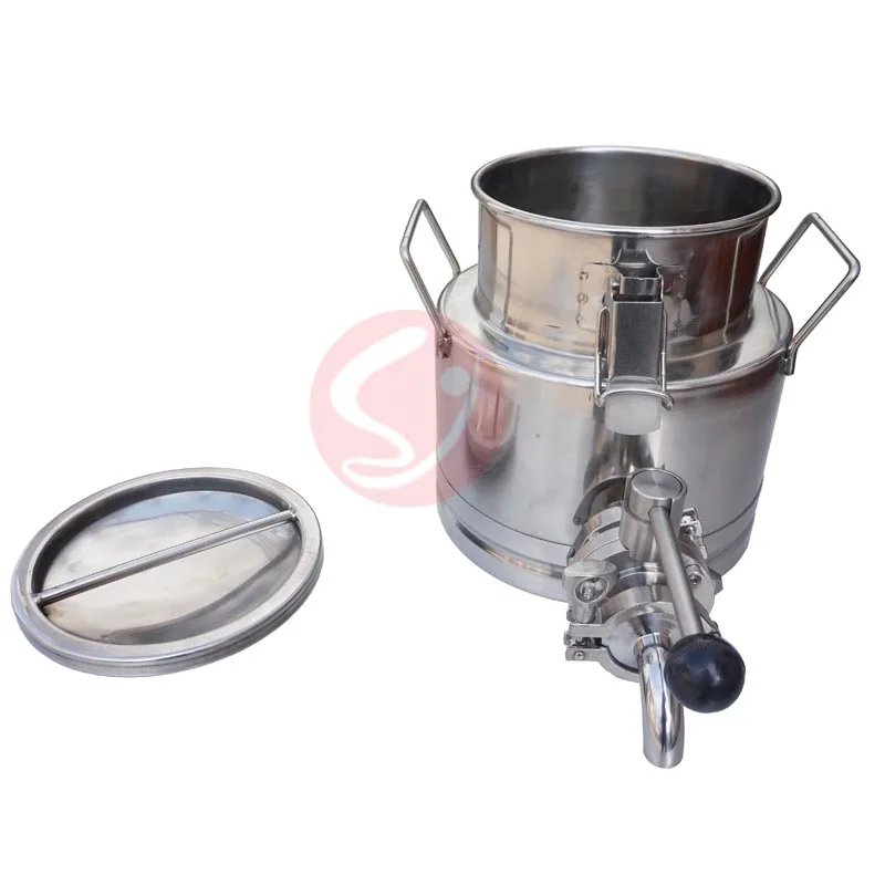 high quality stainless steel milk steel milk can with tap made in china