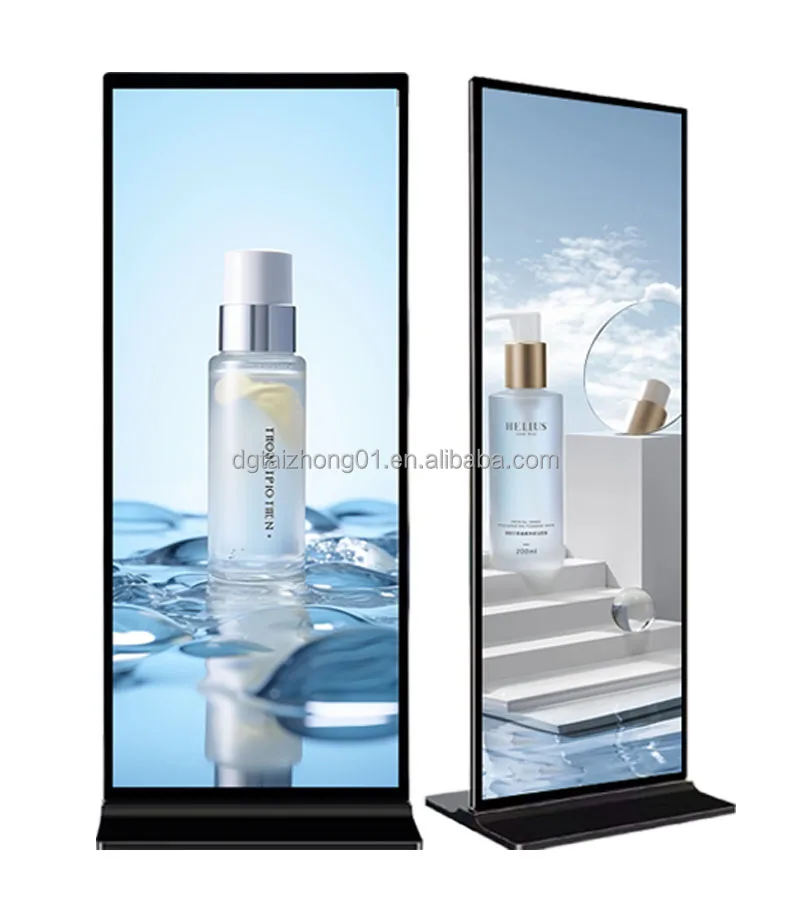 64/69inch Touch Screen Vertical Lcd Panel Stand Advertising Display Lcd Advertising Machine Full Hd Big Advertising Screen
