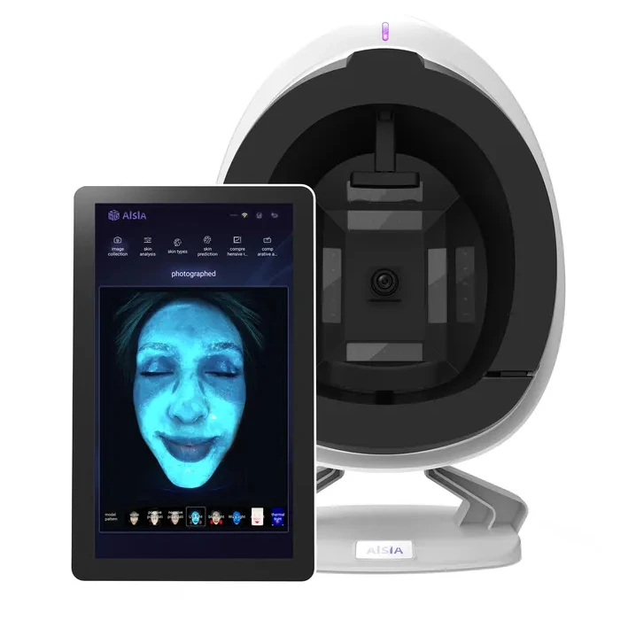 Digital 3d AI face skin Diagnostics analyzer facial Tester scanner magic face mirror device skin analysis machine skin analyzer