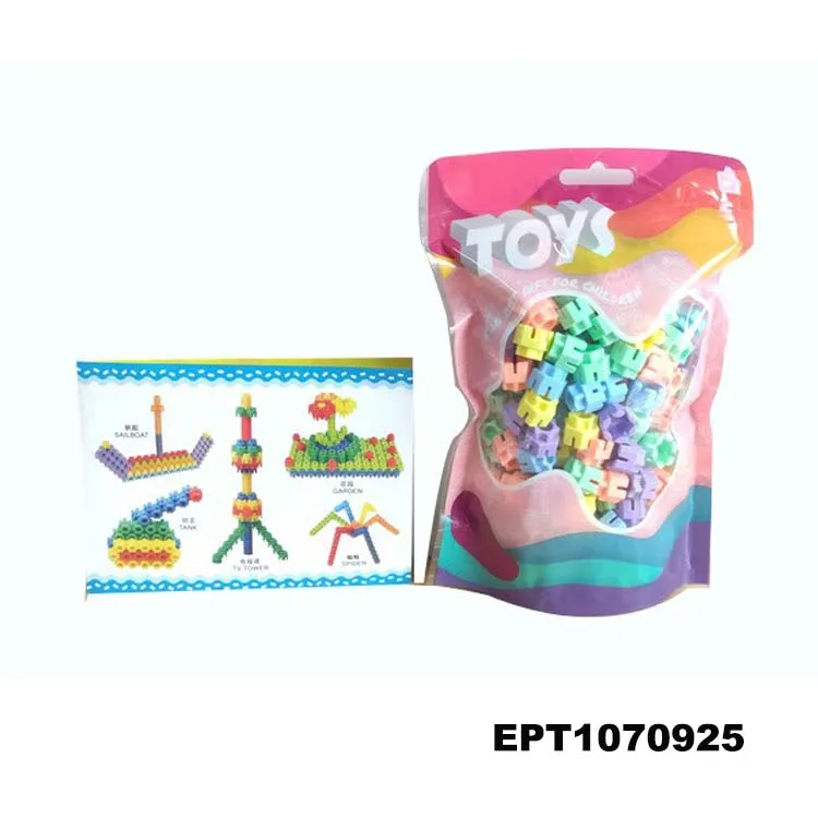 EPT Dollar Toys Diy Puzzle Blocks 120Pcs Stem Building Hashtag Toy