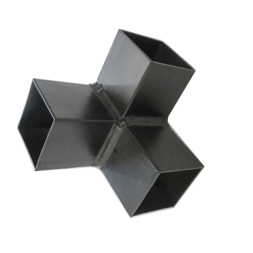 Factory Custom High Quality Aluminum Welding Accessories Pipe Glass Corner Connector