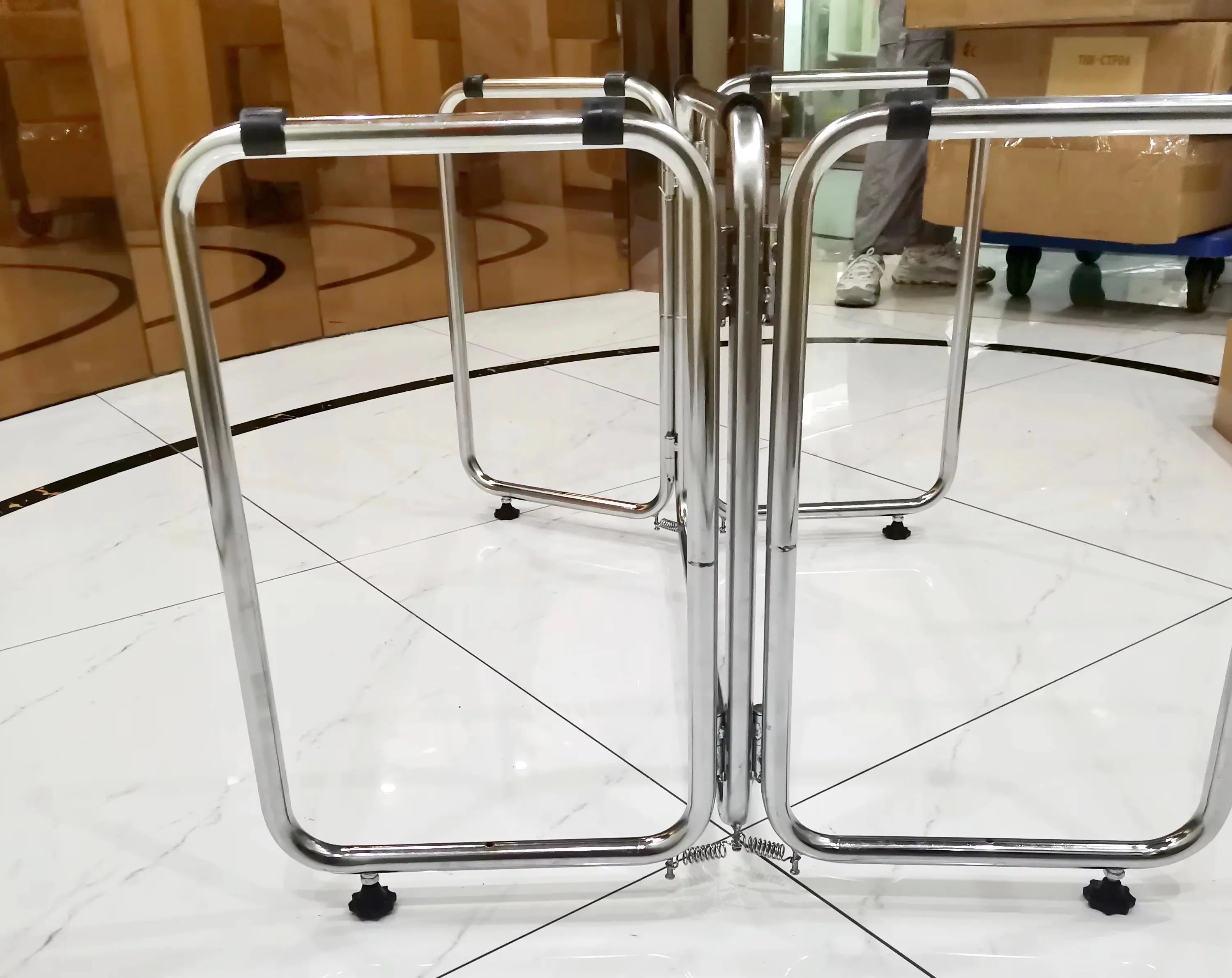 THR-9 Funeral Products Metal Catafalque Casket Church Trolley for Sale