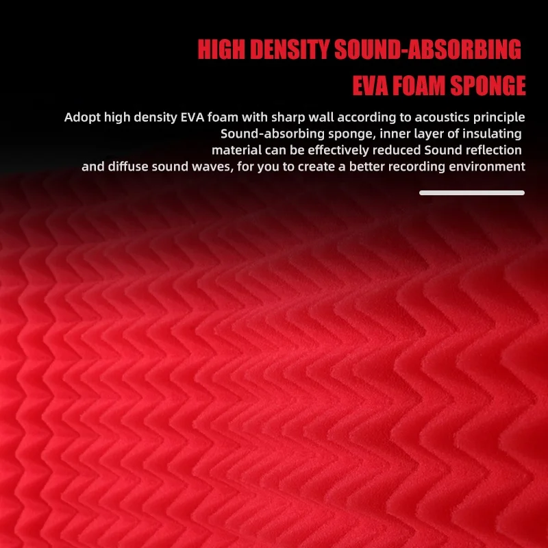 Hot Sale Plastic 5 Door Microphone Sound Isolation Shield With Bop Filter and Shock Mount