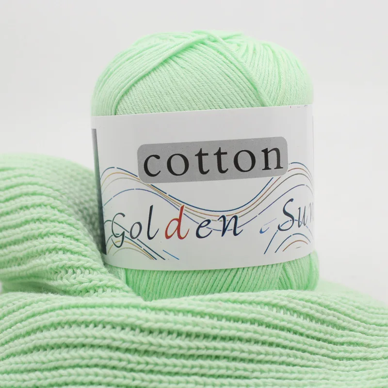  50g 8 strands 100% Cotton Yarn for Knitting Crochet Hand Baby Wool Lot