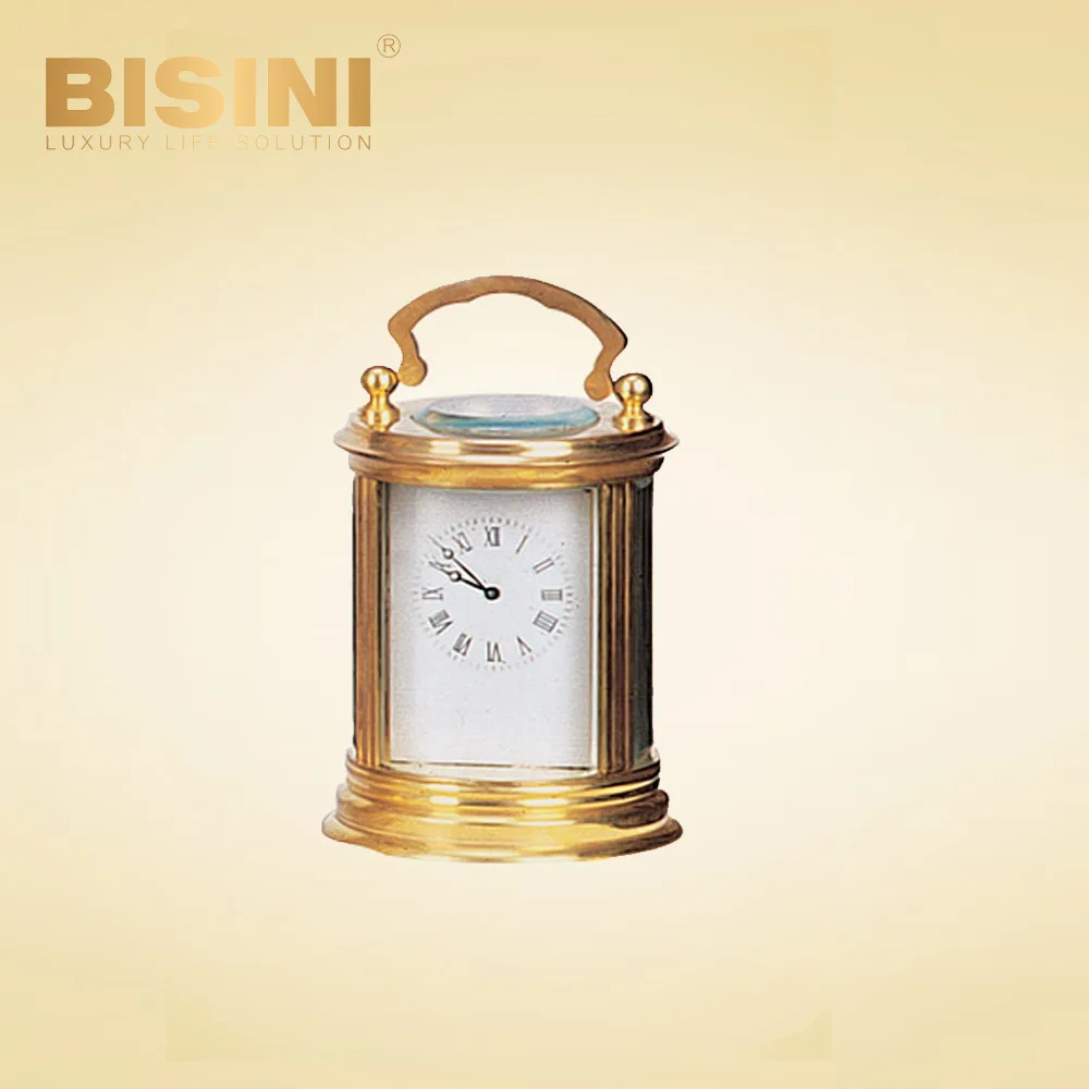 Miniature simple Small Square Leather table clock Household table-top timepiece