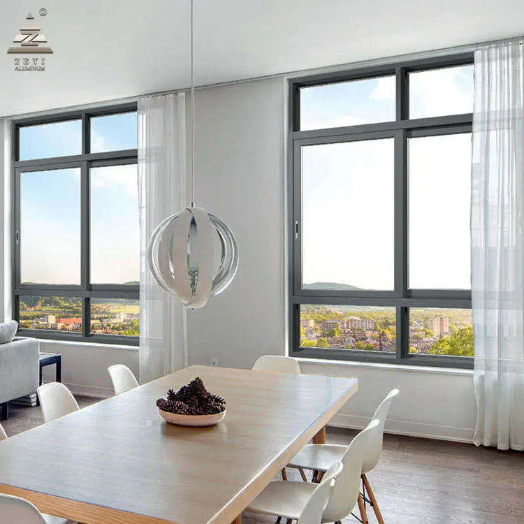 New Model Window China Supplier Sliding Price Of Aluminium Sliding Window Double Glazed Tempered Glass Aluminum Sliding Window