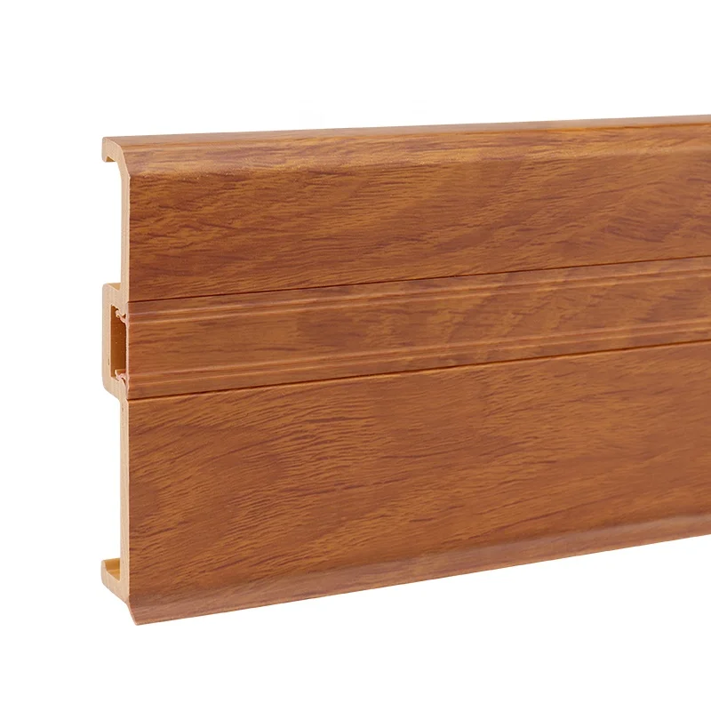 F80-G, Ruitai Plastic Flooring & Accessories Skirt Board PVC Plinth Plastic Baseboard Moulding Profiles