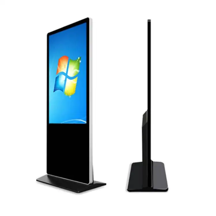 Shenzhen Factory Custom 32 43 49 55 65 inch android Floor Stand digital signage Screen advertising signage lcd display