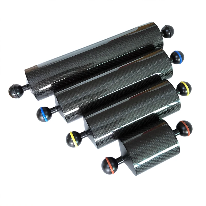 High Quality Carbon Fiber Float Buoyancy Aquatic Arm Dual Ball Floating Arm Diving Camera Underwater Diving Tray