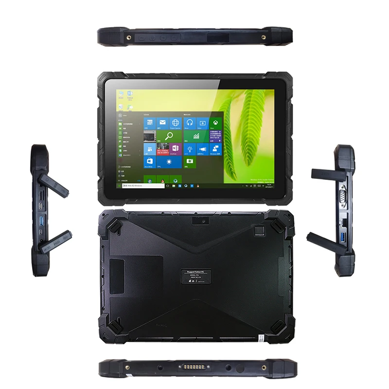 Industrial IP67 10 inch Rugged Tablet PC win10 8G Ram 128gb rom  rj45 GPS Fingerprint 2D barcode scanner optional industrial Rug