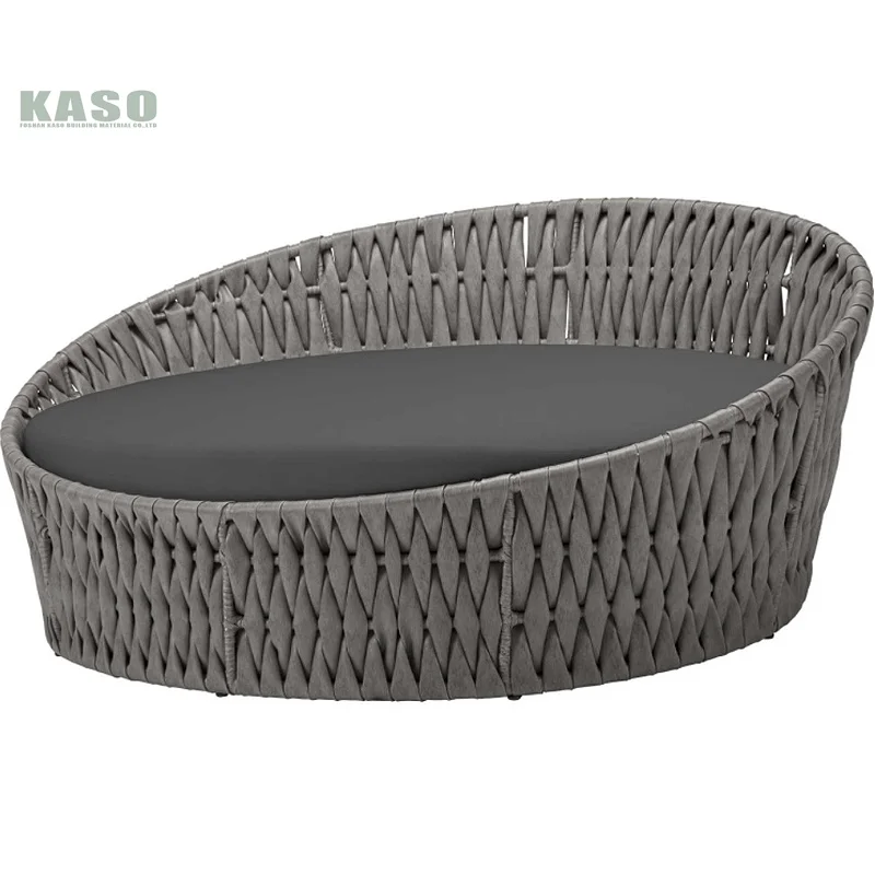 Luxury Aluminum Sunbed Pool Patio Cabana Hotel Seaside Rattan Lounge Chair Teak Sun Bed Sea Beach Daybed