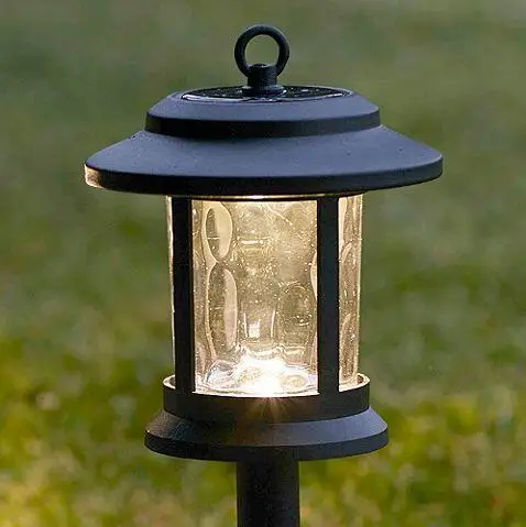 3 in 1 Stainless steel Solar Black Glass lens for outdoor patio walkway landscape lighting solar led hanging lantern light
