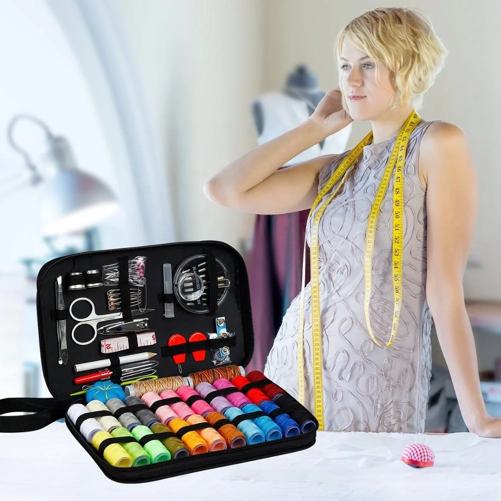 
Custom 98 PCS Portable Mini Travel Sewing Kit and Sewing Accessories For Home Travel Repair 