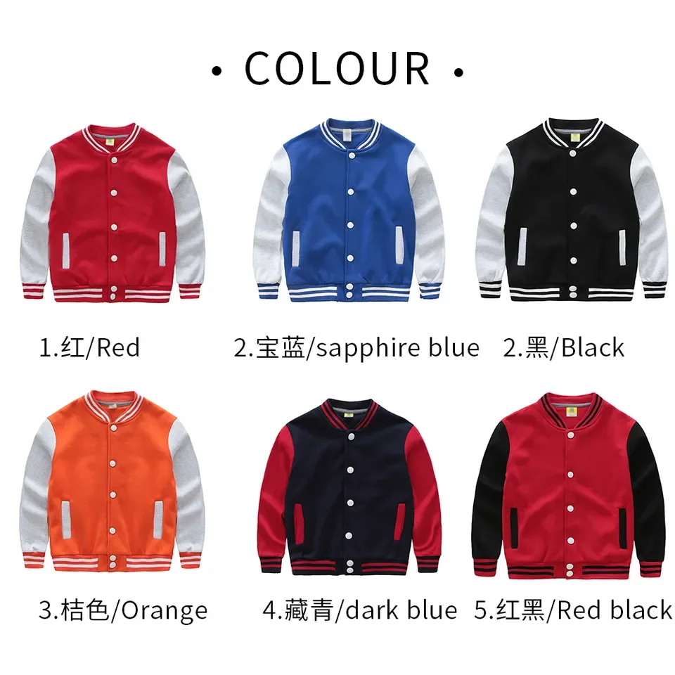 Kid Varsity Jackets With Leather Sleeves Letterman Bomber Jacket Wholesale Blank Boys Kids Baseball Jacket