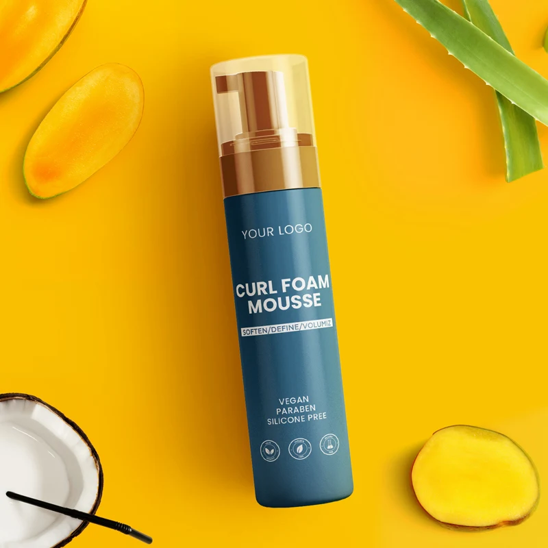 Сертификация GMPC Собственная этикетка контроль кромок уход за волосами укладки продукты от производителя объем пена для волос мусс