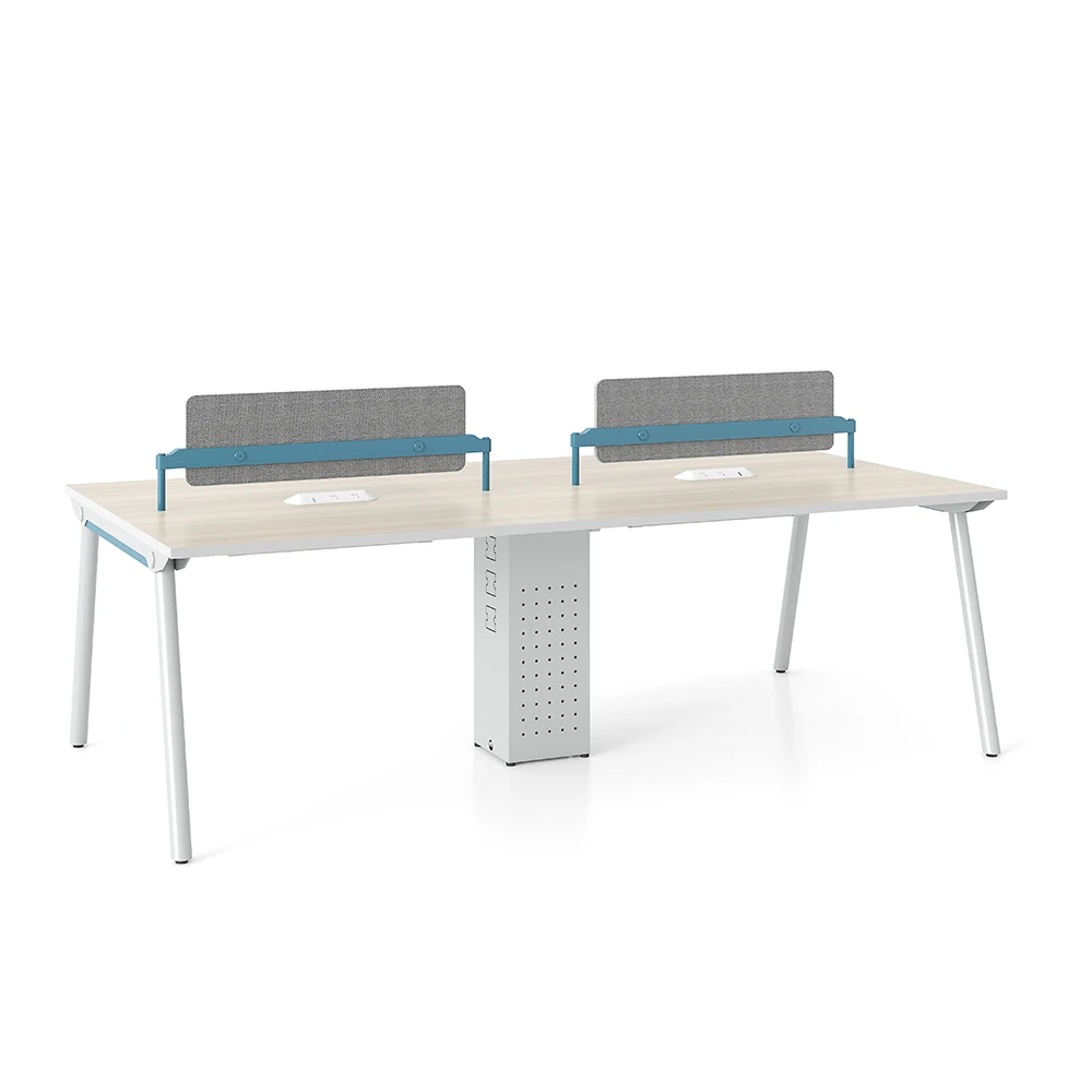 New design small desk office modern workstation white workstation cubicle 4 people workstation standardization