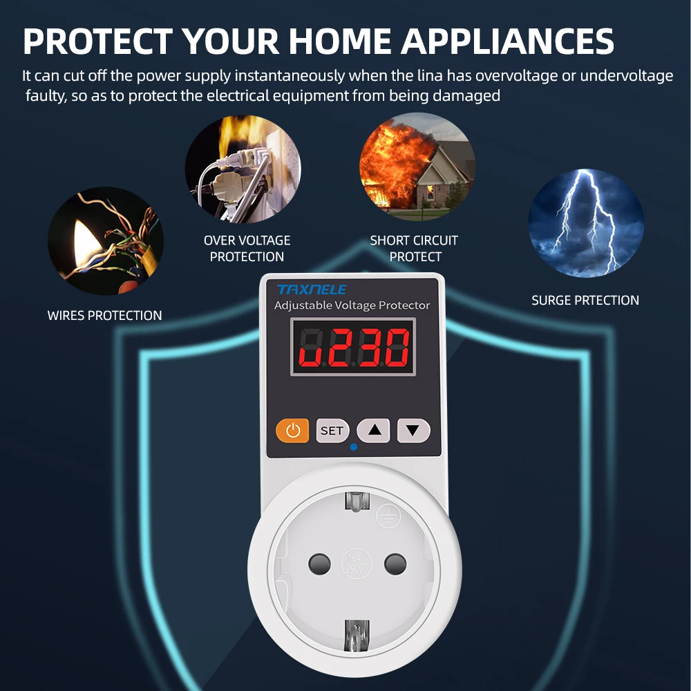 Автоматический выключатель напряжения 220 В, 16 А