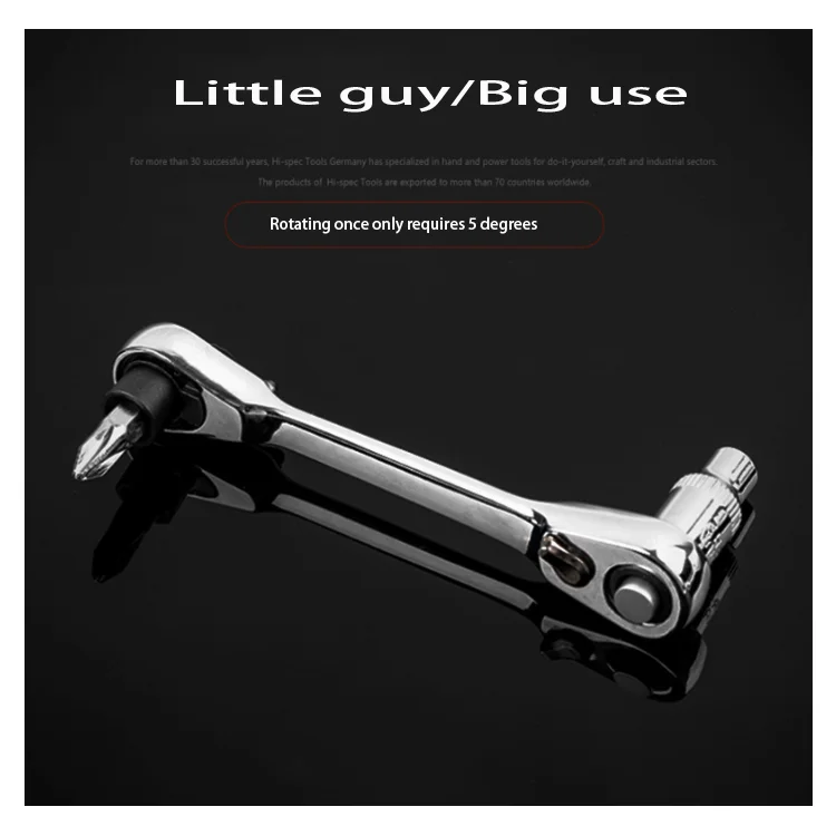 Mini Ratchet Socket Wrench Screwdriver Hex Torque Wrench