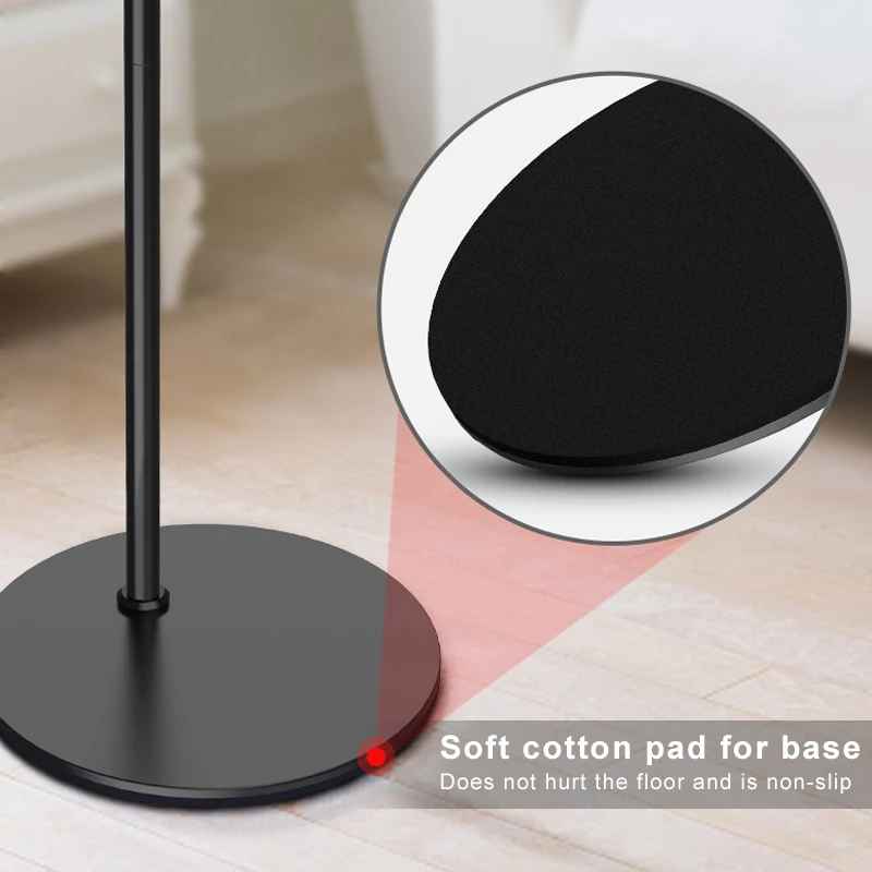 Universal Metal Mobile gooseneck Holder floor standing for All Cell Phone tablet