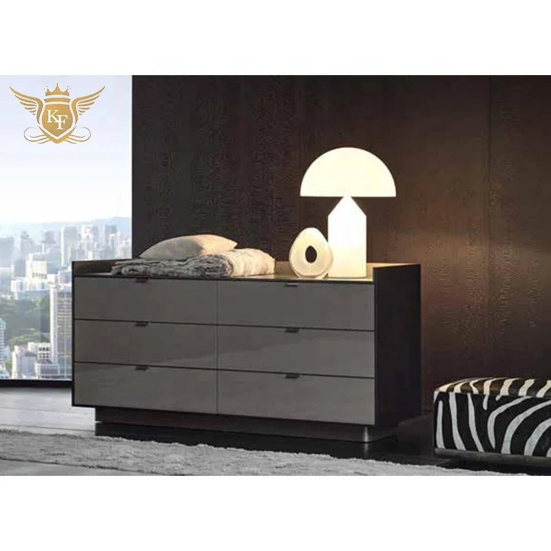 Modern Design Home Furniture 2 4 Doors Dining Room Storage Buffet Cabinet Solid Wood Glossy Paint Sideboard Living Room Cabinet