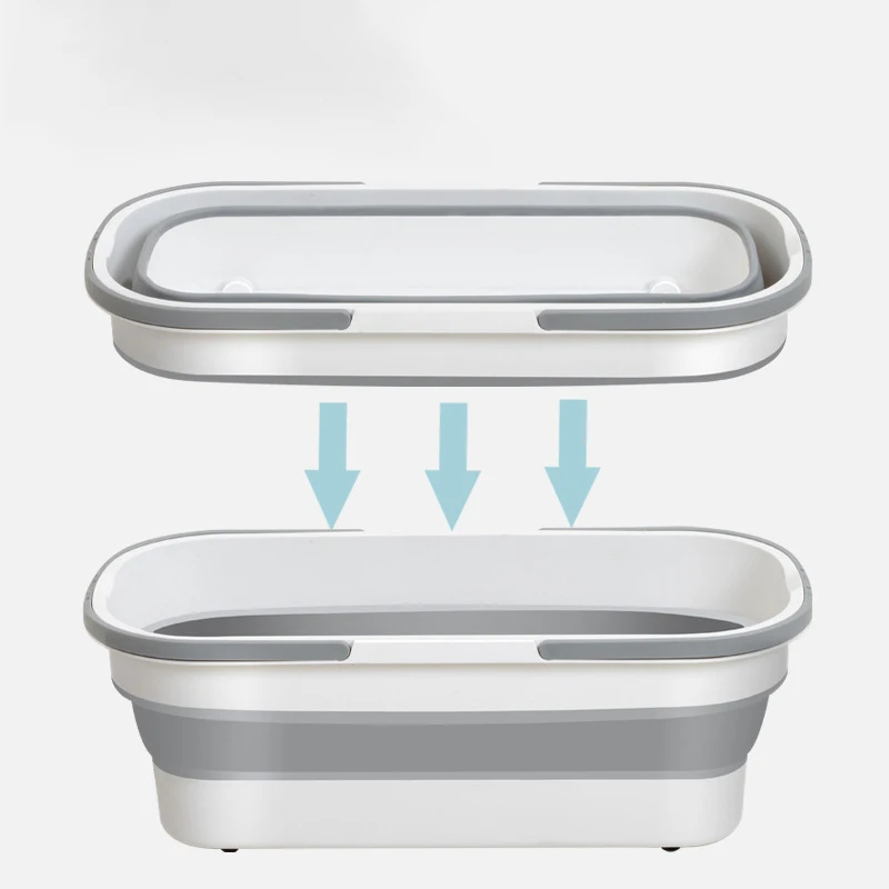 Clear Water and Dirty Water Filtration 360 Rotating Single Bucket Easy Spin Mops Home Cleaning Tools With Foldable Bucket