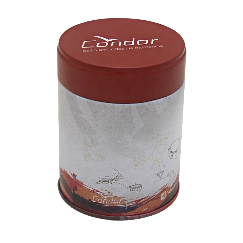 Luxury high quality customized tin round box watch packaging metal can cookie chocolate gift box