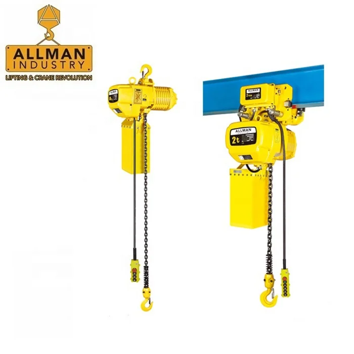 Hot sale single phase type 220V electric chain hoist 1 ton