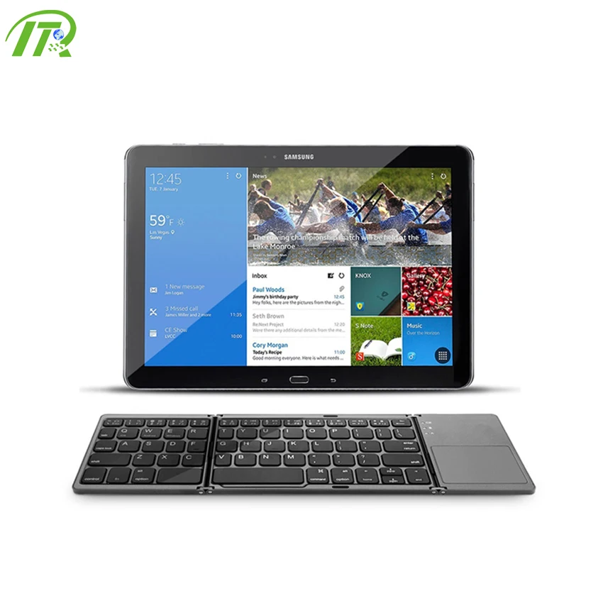 Original Factory Supply Portable Mini Foldable Wireless Trackpad Keyboard with Touchpad