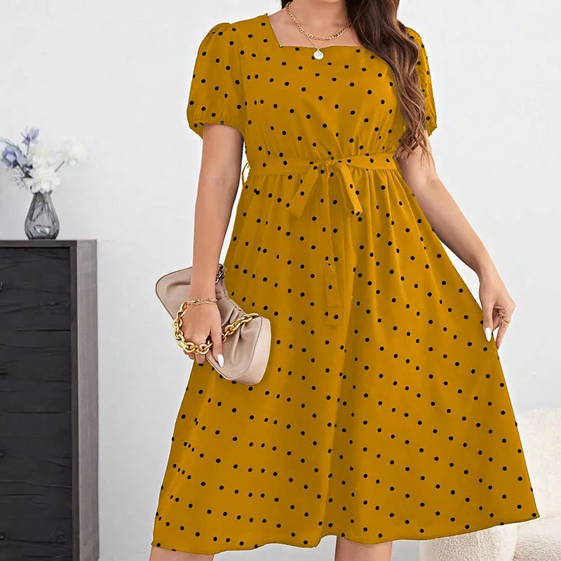 Custom Long Sleeve Print Dress Womens Plus Size Clothing with, a Long Sleeve Dresses Design/