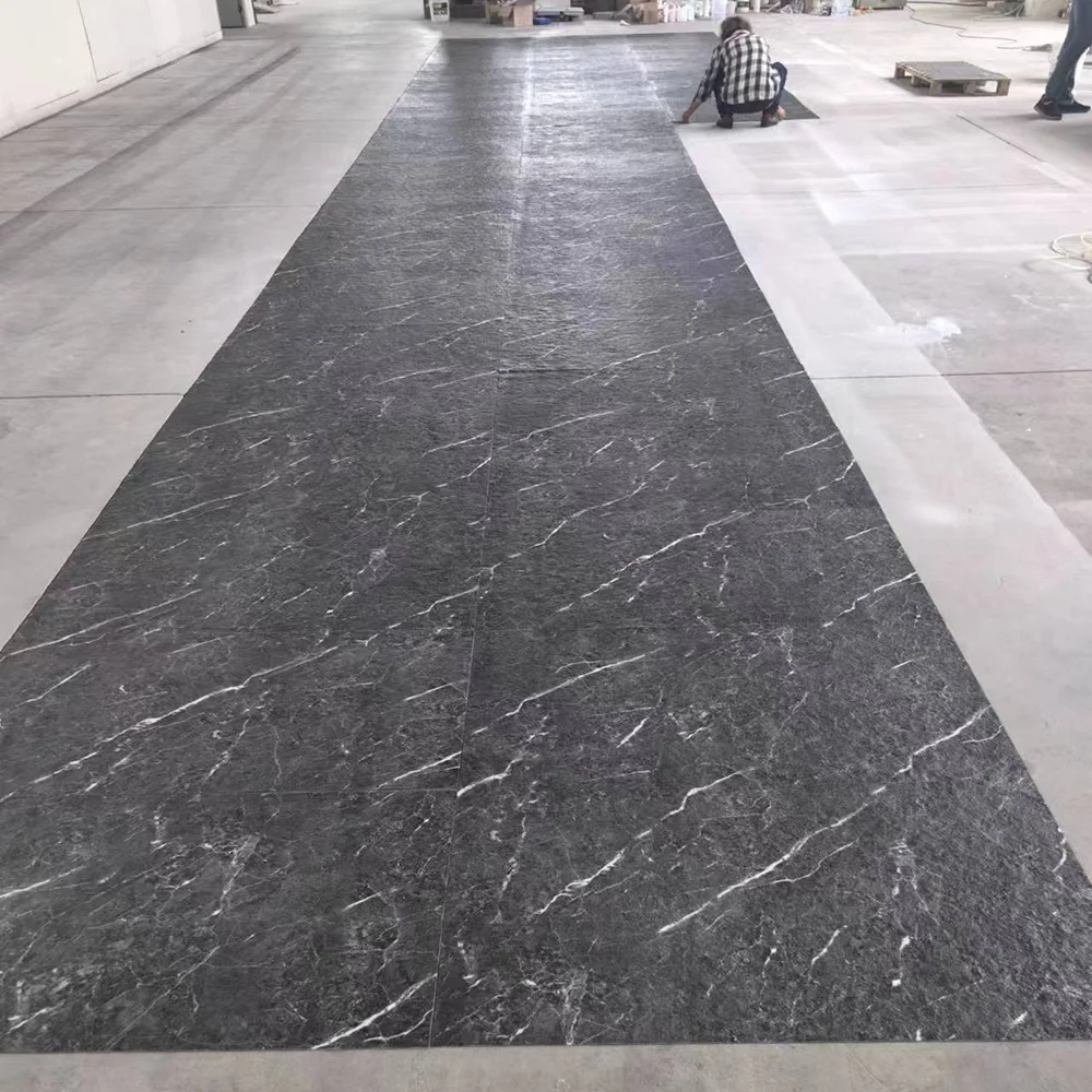 Marble look Printed  Flexible Tiles artificial soft stone panel 3MM thin soft bendable for Exterior Wall  MCM stone wall tile
