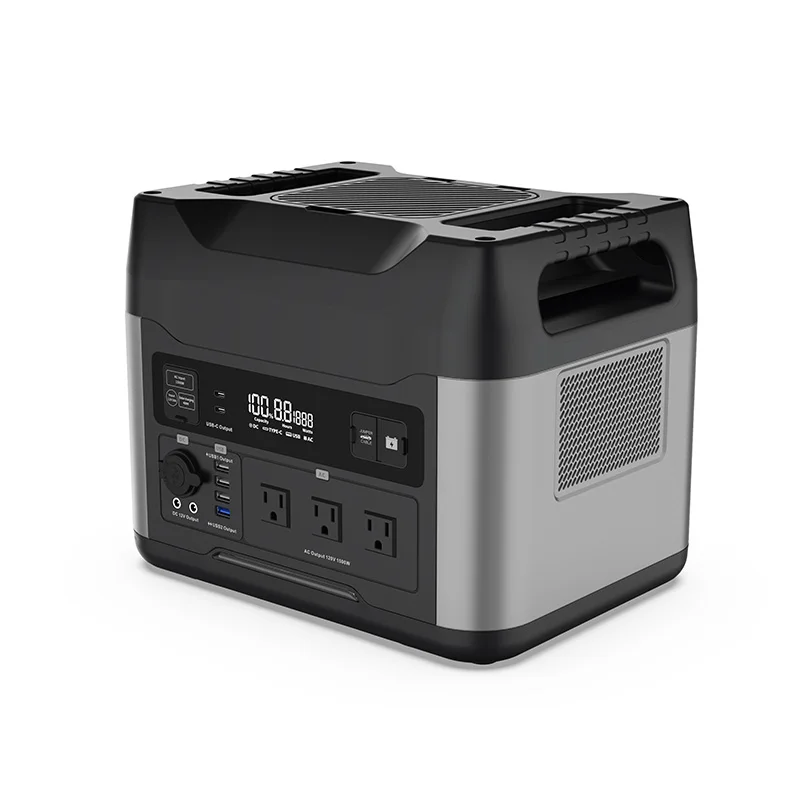 Outdoor Portable Power Station 3000W LiFePO4 Battery Backup AC Outlets Recharge From 0-80% in 30 Min