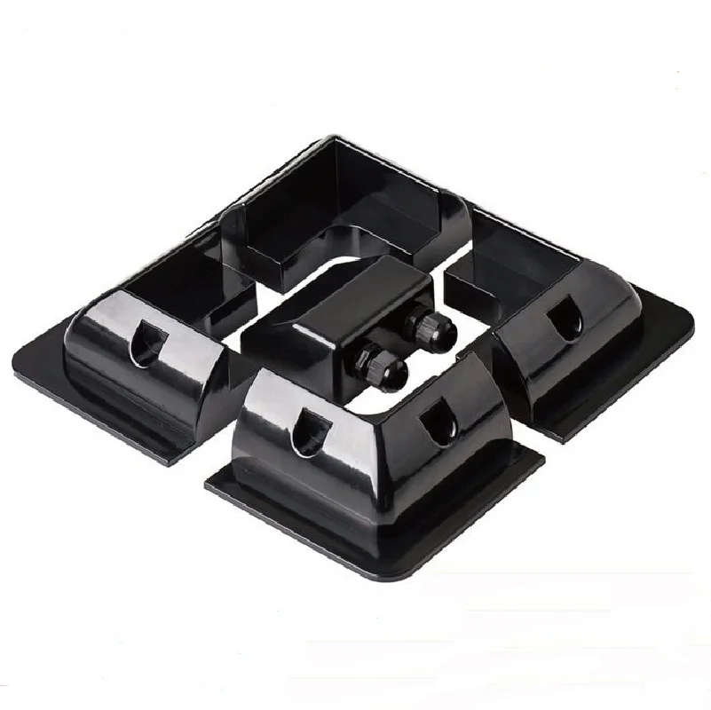 CORIGY Qualified black plastic abs caravans solar panel mounting brackets for Camper RV Yacht roof