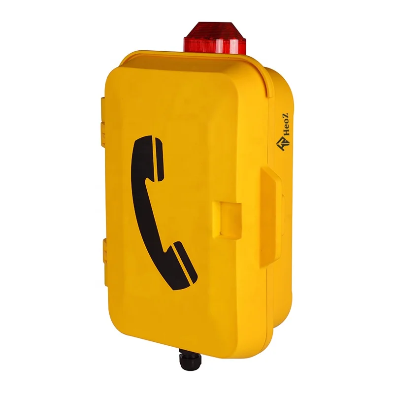 HeoZ Hot Sale IP68 Analog Cordded Emergency Telephones Help Points For Marine Offshore Onshore