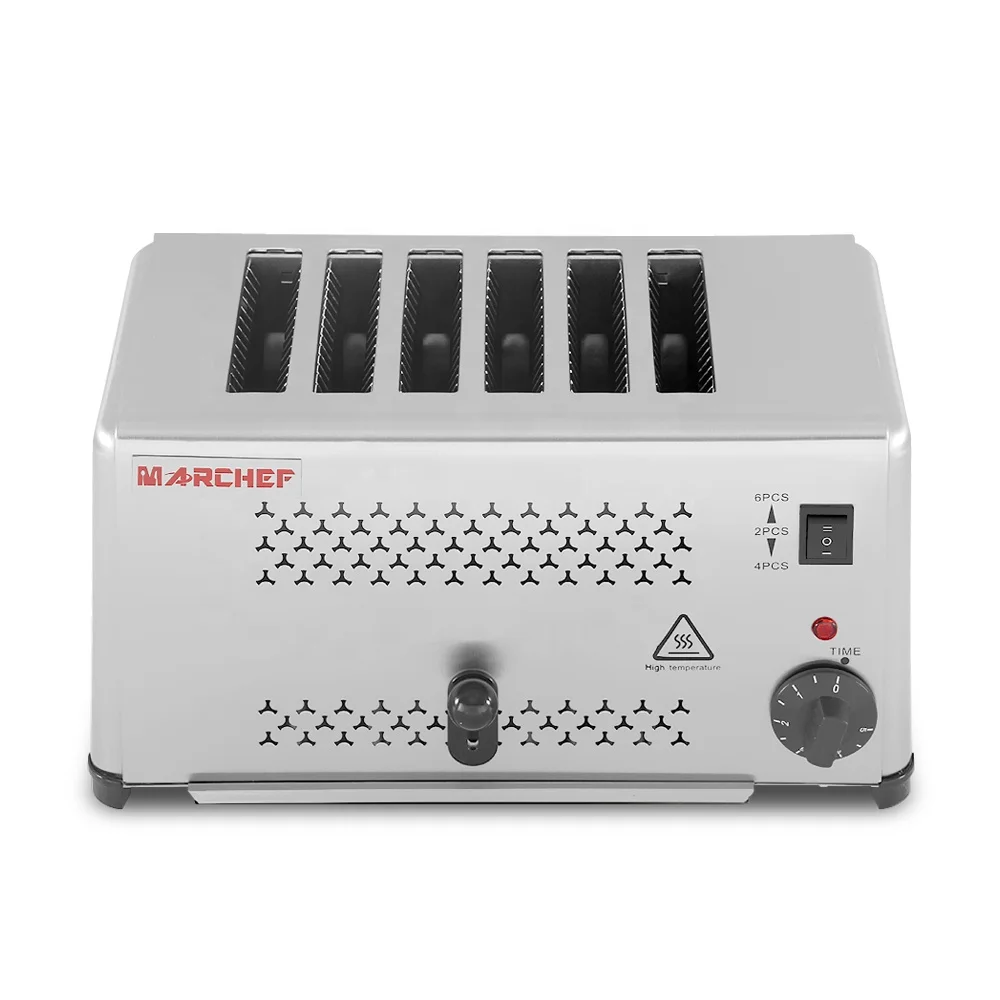  High quality CE certificated counter top restaurant breakfast baking equipment 6 Slices commercial Electric Bread