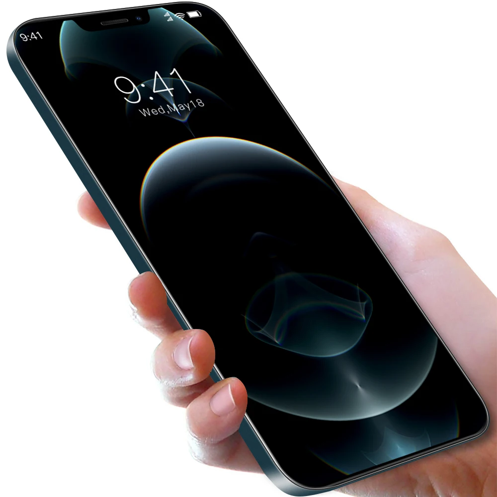I12 pro max 6 7 дюйма высокой четкости с функцией распознавания лиц оригинальный смартфон 12 Гб + 512 Высокое разрешение Android мобильного