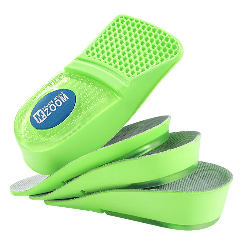 Summer Cloth Shoes Board Shoes Exclusive Elevated insole Half Padded Heel Silicone Anti slip and Shock Absorbing height increase