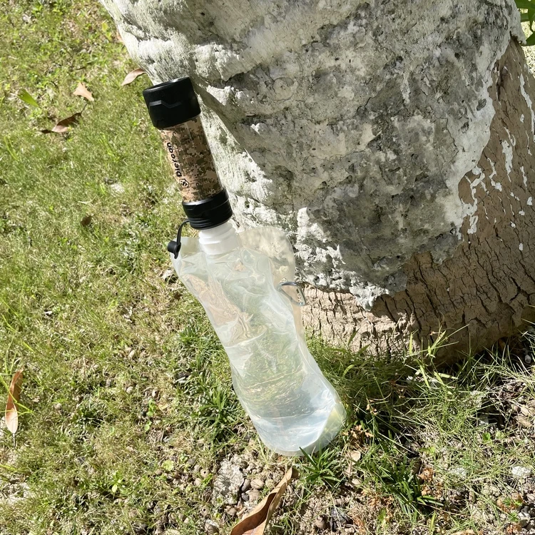 Diercon fast flow rate with 6L water bag outdoor portable water filter straw for camping hiking backpacking